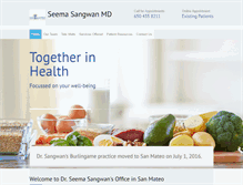 Tablet Screenshot of drsangwan.com